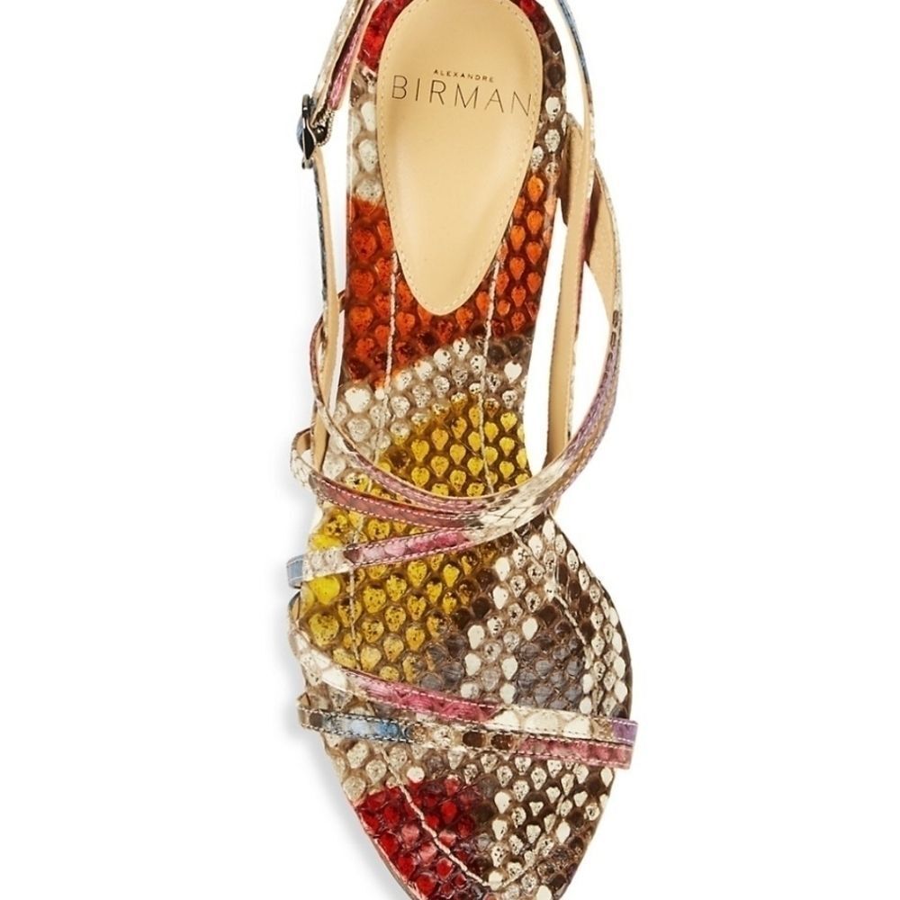 Alexandre Birman Python Slingback Sandals NWT - image 4